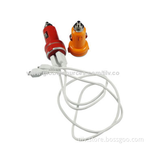 Dual USB Car Charger, 2.1A, Mini, CE/FCC Certified, RoHS Directive-compliant